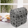 thumbnail image 4 of Ethnic Lounger Chair Bag, Geometrical Design with Moroccan Star Motifs Ornate Mandala, High Capacity Storage with Handle Container, Lounger Size, Black and Off White, by Ambesonne, 4 of 5