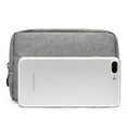 thumbnail image 5 of Floleo Travel Electronics Organizer Bag - Waterproof Gadget Pouch - Compact Canvas Zipper Case - Durable Accessories Holder - Perfect for Chargers & Cables, 5 of 6