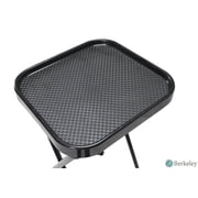 CALEB Fold-A-Way Salon Service Tray BLACK Rolling Service Tray for Barber Shop, Salon Furniture & Equipment