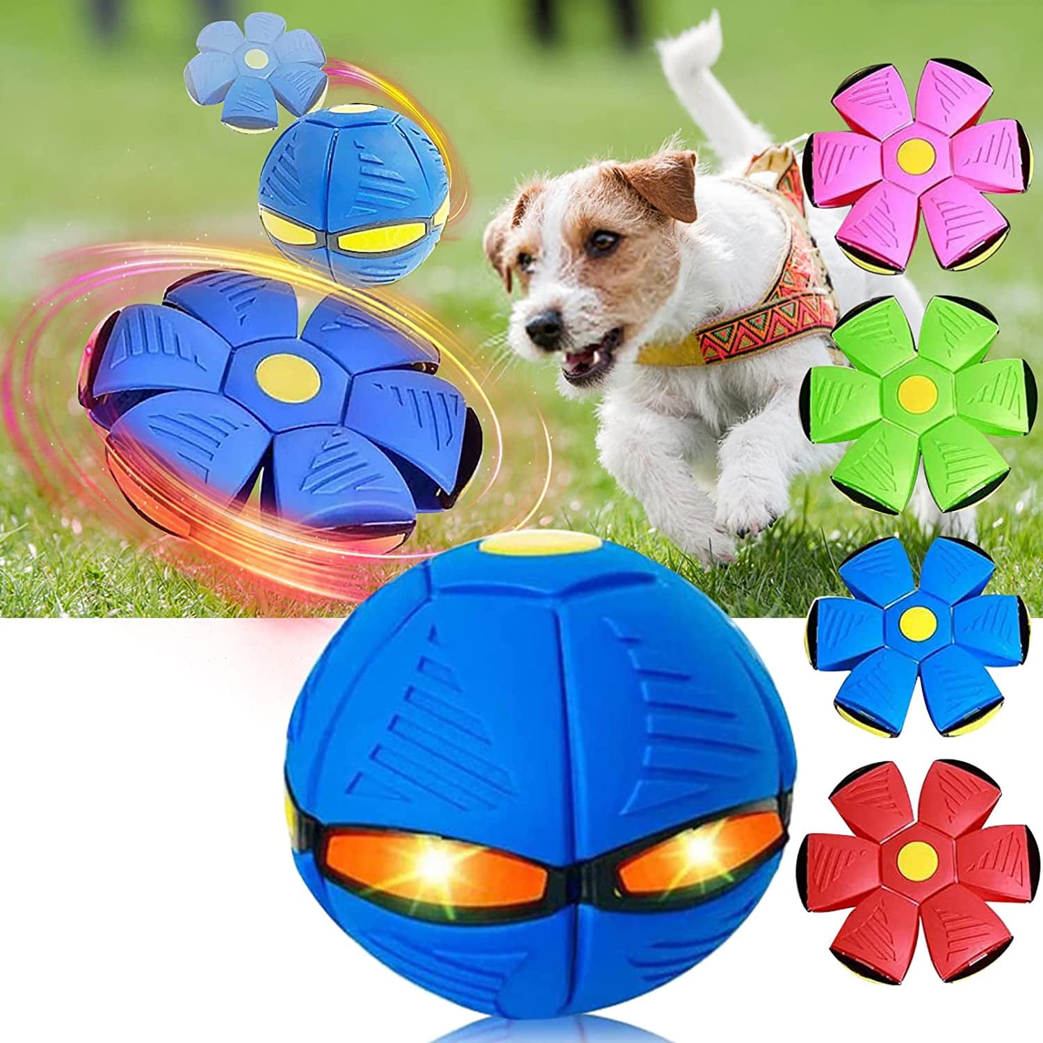 2023 New Pet Toy Flying Saucer Ball, Flying Saucer Ball Dog Toy, Pet