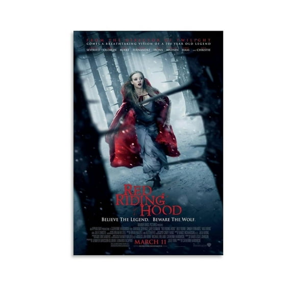 Red Riding Hood Movie Poster Wall Art Poster Scroll Canvas Painting Picture Living Room Decor Home