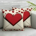 thumbnail image 3 of TIAOTIAOHOU Valentine's Day Pillow Covers Hearts Small Red Hearts Decor Throw Pillow Covers Valentine's Day Cushion Case Decoration for Sofa Couch, 3 of 5