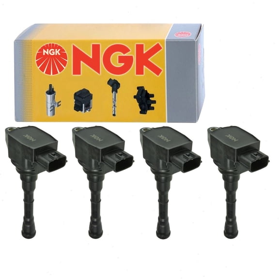 4 pc NGK Ignition Coils compatible with Nissan Sentra 1.6L 1.8L L4 2017-2019