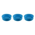 thumbnail image 4 of kurtrusly Mariage Fête Gâteau Restaurant Réutilisable Mousse Lavable Moule Rond Cuisine Gadget Accessoires Bleu 6,5 Pouces 3Set, 4 of 6