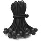 thumbnail image 1 of 50-Piece Bungee Balls 6 Inch,Black Bungee Cord for Canopy Tarp,0.8 Inch Ball, UV Resistant, 1 of 4