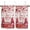 Red, variant on Valentines Gnomes Window Curtains 63 Inch Length - 2 Panels, Rod Pocket Curtain Panels, Red Love Heart Tree Floral Pink Window Treatment for Bedroom/Kitchen/Bathroom, 42W x 63L Inch