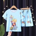 thumbnail image 1 of Conjunto de pijama de dibujos animados de Frozen para niños y niñas, ropa de dormir de algodón de manga corta con estampado de Anna y Elsa, ropa de dormir para el hogar yaoshenbao LED, 1 of 2