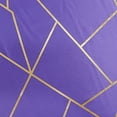 thumbnail image 6 of BalsaCircle 60" x 102" Purple Gold Metallic Geometric Design Polyester Rectangle Tablecloth, 6 of 8