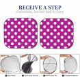 thumbnail image 6 of Naloa Purlpe And White Polka Dot Print 2-Piece Windshield Sunshade,Foldable Car Front Window Sun Shades,for Most Sedans SUV Truck-Medium, 6 of 6