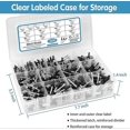 thumbnail image 5 of 500pcs Black Rivets Pop Rivets Assortment Kit, 14 SAE Sizes Aluminum Rivets (3/32' 1/8' 5/32' 3/16'), 5 of 5