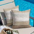 thumbnail image 4 of Throw Pillow Covers, Brown Grey 16x16 Pillow Covers for Couch/Sofa/Bed, Farmhouse Gray Barn Wooden Vintage Striped Decorative Square Linen Cushion Pillowcase for Home Decor, 4 of 9