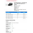 thumbnail image 2 of Front Brake Pad Set 4 - Compatible with 2003 - 2008 Toyota Corolla 1.8L 4-Cylinder 2004 2005 2006 2007, 2 of 2