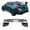 Carbon Fiber Print, variant on Ikon Motorsports Trunk Spoiler Fits 2012-2016 Subaru Impreza Sedan 2015-2021 WRX STI, STI Style Gloss Black ABS Plastic Rear Trunk Lid Spoiler Wing