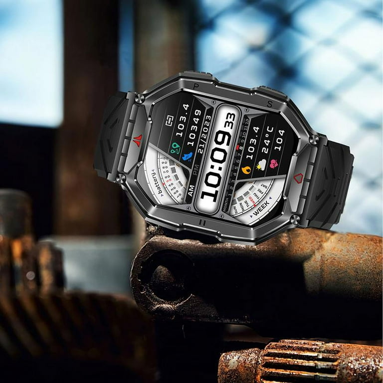 Rainbuvvy KR82 SmartWatch 2.1 inch AMOLED , Flashlight, Outdoor