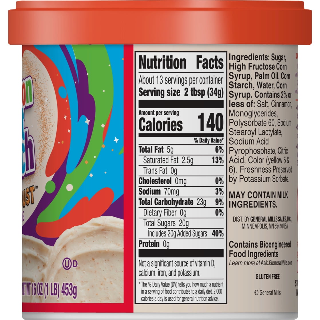 Betty Crocker Cinnamon Toast Crunch Frosting, Made with CINNADUST, 16 oz