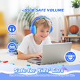 thumbnail image 4 of Auriculares Bluetooth para niños Botesty Sound 85H con LED y micrófono, 4 of 7