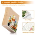 thumbnail image 4 of Cats Around Flowers Leaves Napkin Holder for Table Clear Napkin Stand Paper Holder Acrylic Organizer Dispenser Napkins for Dinner Kitchen Restaurant Room, 4 of 8
