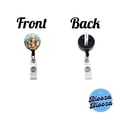 thumbnail image 3 of Church Mission Bells Watercolor Retractable Reel ID Badge Key Card Name Tag Holder with Clip, 3 of 6