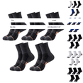 thumbnail image 2 of 5 Pairs Mens Ankle Running Socks, VLOOCKLW Breathable Fast-Dry Running & Gym Workout Socks Low Cut Cushioned Athletic Sports Socks, 2 of 4