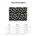 thumbnail image 5 of Fuzoiu Daisies Flowers Print Flannel Blanket,Throw Blanket,Flannel Home Decor,Fleece Bed Blankets,Cozy Soft Blanket for Bed, Sofa, Camping, and Travel-80"x60", 5 of 6