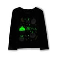 thumbnail image 4 of The Children's Place Baby Toddler Girls Long Sleeve Halloween Tee, 2-Pack, Sizes 12M-5T, 4 of 5