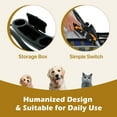 thumbnail image 4 of YRLLENSDAN Sun-Proof Pet Stroller for Small Dog 10 lbs Dog Stroller for Medium Dog 30 lbs Cat Stroller for 2 Cats Puppy Stroller with Bottle Holder and Sponge Pad,Plaid, 4 of 7
