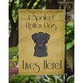 thumbnail image 3 of Caroline's Treasures BB1483GF Black Labrador Spoiled Dog Lives Here Flag Garden Size , Small, multicolor, 3 of 3