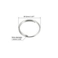 thumbnail image 2 of Unique Bargains Double Loops Split Rings, 12mm Small Round Key Ring Parts, Silver Tone 64Pack, 2 of 4