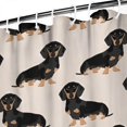 thumbnail image 3 of Cute Dachshund Shower Curtain 84"x72" ,Bathroom Decorative Shower Curtains Set with 12 Hooks,Modern Waterproof Washable Shower Curtain, 3 of 6