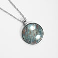 thumbnail image 4 of Christmas Glass Circular Pendant Necklace - Dazzling Jewelry for Women, 4 of 5