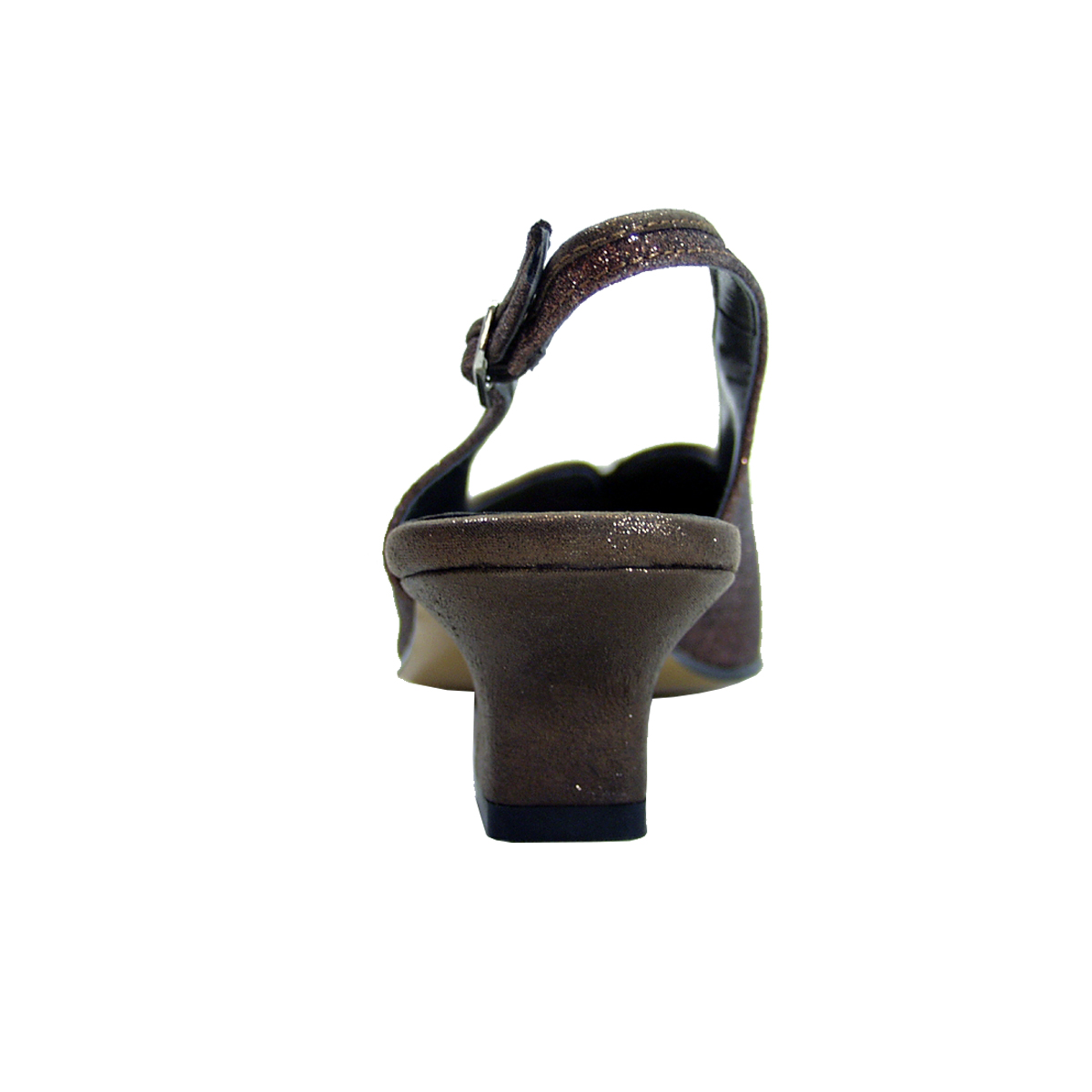 FLORAL Bay Women's Wide Width Slingback Low-Heel Dress Shoes BRONZE 6