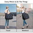 thumbnail image 5 of Large Capacity Travel Tote Bag with Space Galaxy Aesthetic Lightweight Weekender Bag Featuring Astronaut, Rocket, Nebula Cosmic Design, Perfect for Business Trips Gym, 5 of 5