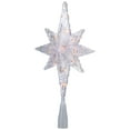 thumbnail image 5 of Northlight 11" Lighted 8 Point Bethlehem Star Christmas Tree Topper - Clear Lights , Green Wire, 5 of 6