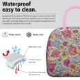 thumbnail image 3 of Obrewu Pioneer Flower Lunch Bag for Adult, Insulated, Leakproof, Oxford Cloth, 3 of 7