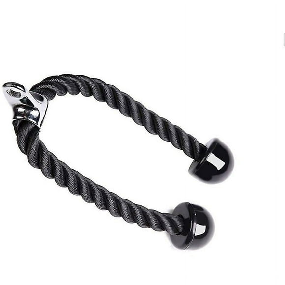 Triceps Rope Rope Nylon Double Handle For Workout 1 Piece,black
