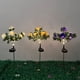 thumbnail image 3 of Cateissary Las luces LED de moda anti siembra del patrón de flor del clavel luces del paisaje del césped energía solar Jardín y Patio amarillo, 3 of 6