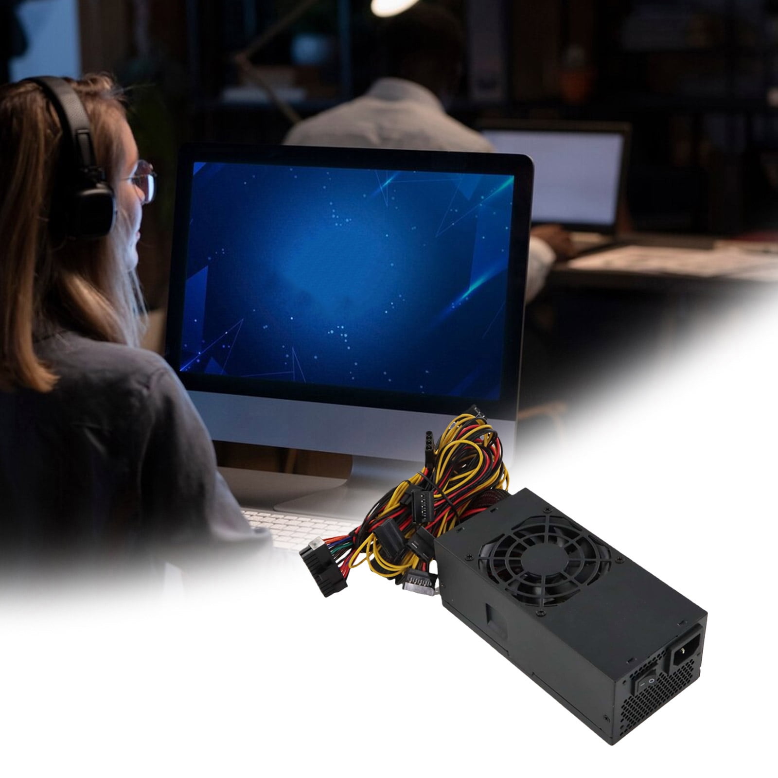 TFX 400W PC Power Supply Computer Power Supply Unit with 8cm Exhaust Fan Replacement For Desktop Small Case Accessories
