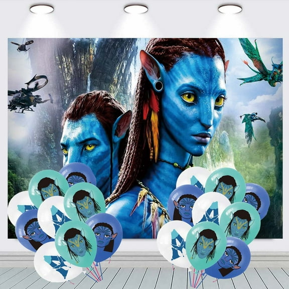 avatar Balloons Party Supplies Taspestry Poster Banner Backdrop Background Birthday Wall Decor