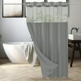 thumbnail image 4 of Dmlowu Shower Curtain, Waterproof Shower Curtain Liner, Lightweight Sturdy Shower Curtains for Bathroom Hotel Home Decor, 72x75 Inch Double-Layer Cloth Shower Curtain, 4 of 6