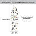 thumbnail image 5 of HELLHERO Panda Bamboo Pattern Hook and Loop Ironing Board Cover Elastic Edge Anti-Slip 3 Fasteners Soft Fabric Covers 15x54 Inch, 5 of 5