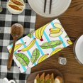 thumbnail image 5 of YladaFaie Set of 2 Teal Kitchen Towels Hand Drawn Banana Fruit Dish Towel Bathroom Decorative Rustic Cloths Tea Towels for Kitchen Bathroom Home Cooking Housewarming Gifts, 16 x 24 Inch, 5 of 7