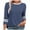 Navy, variant on Women's Trendy Tops 3/4 Sleeve Colorblock Spring Summer Tshirts Crewneck Pleated Front Casual Tunic Tees (XL, Black)