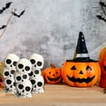 thumbnail image 2 of Halloween Spooky LED Light & Sound Stacked Skulls Icon Statuette, 7-in Battery-Operated Figure Home Table Glow Creepy Centerpiece Party Favor Haunted House Prop Decor Gift with EBK Bag, 2 of 7