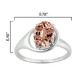 thumbnail image 2 of Sterling Silver with Morganite Soliltaire Ring, 2 of 2