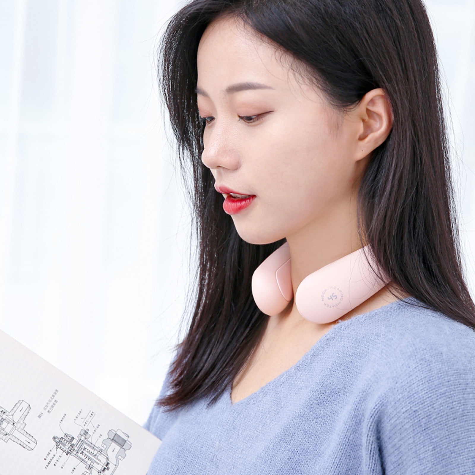 USB Neck and Hand Warmer, Portable 3-Sided Heating Hand Warmer with 4000mAh Battery, Hanging Neck Rechargeable Warmer for Outdoor Indoor Cold Weather, Fast Heating Comfort Gadget