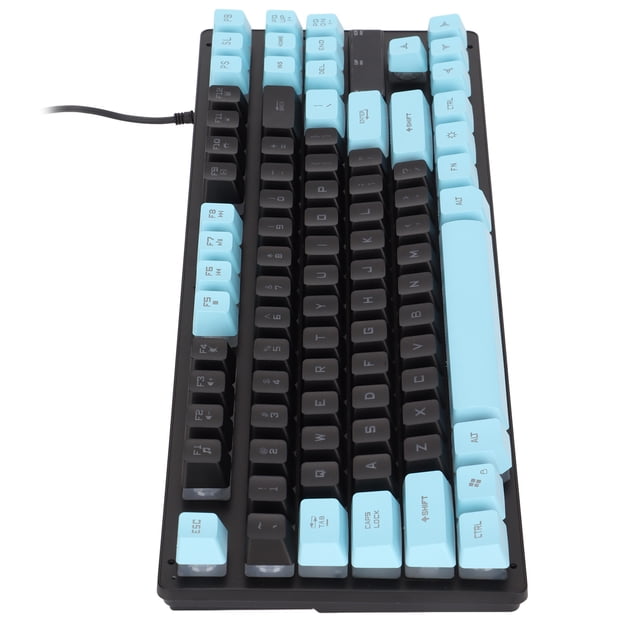 Teclado Mecánico, Disparo Sensible Costura De Dos Colores Teclado Mecánico De 87 Teclas Para Juegos Para Escritorio Para Computadora Portátil