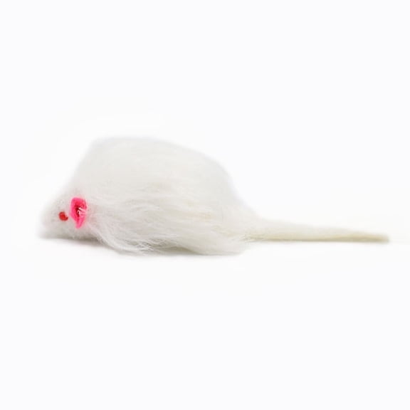 Gray Plush Mouse Cat Toy for Interactive Play, Soft Fuzzy Mice for Indoor Cats, Self-Playing Teasing Toy, Durable Pet Supplies, Active Home Fun