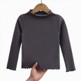 thumbnail image 5 of Child Girls Long Sleeve Shirt for 6 12 18 24 Months 3T 4T 5T 6T 7T 8T 9T 10T 11T 12T Fall Clothes Solid Basic Long Sleeve T Shirt Casual Mock Neck Tshirt Girls Tops, 5 of 5