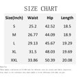 thumbnail image 4 of Women's 2026 Summer Casual Shorts with Pocket Elastic High Waisted Wide Leg Beach Shorts Blue L, 4 of 8
