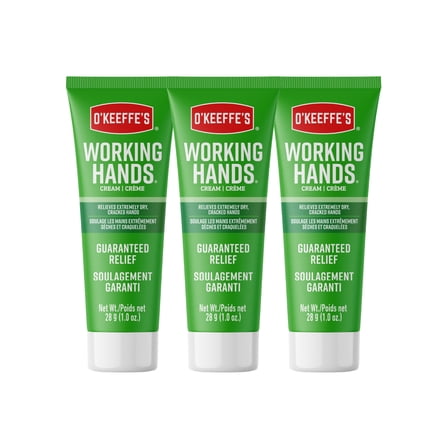O'Keeffe's Hand Cream for Extreme Dryness - 1 oz Tube (3 pack) - Moisturizing and Repairing